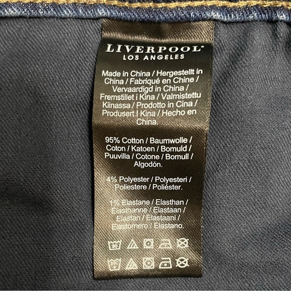 Liverpool Los Angeles Liv ECO Not Skinny Skinny Slim Relaxed Denim Jean Sz 12/31 - Picture 11 of 15
